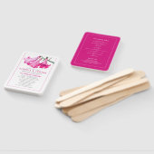 Programme de mariage éventail en fleurs de lys ros (Non-assemblé)