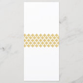 Programme de mariage faux Arabesques or (Dos)