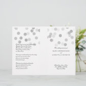 Programme de mariage Faux Parties scintillant à hu (Debout devant)