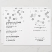 Programme de mariage Faux Parties scintillant à hu (Devant / Derrière)