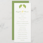 Programme de mariage Feuille de Ginkgo Tree (Devant / Derrière)