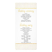 Programme de mariage feuille tropical de corail mo (Dos)