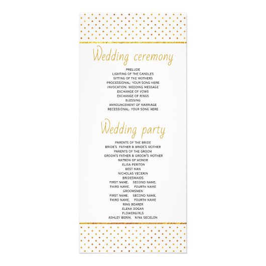 Programme de mariage feuille tropical de corail mo (Dos)