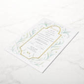 Programme de mariage Feuille vert (Rotation)