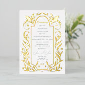 Programme de mariage Feuilles Vertes (Debout devant)