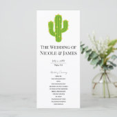 Programme de mariage Fiesta Cactus Cœur Jaune Amou (Debout devant)