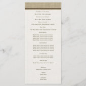 Programme de mariage Fleur de Gerbera Corail et Iv (Dos)