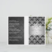 Programme de mariage Fleur De Lis Noir (Debout devant)