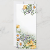 Programme de mariage Fleur sauvage coloré (Dos)