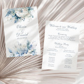 Programme de mariage Fleur sauvage Dusty Blue mode