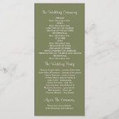 programme de mariage fleur sauvage lumineux et élé (Dos)