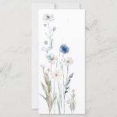 Programme de mariage Fleur sauvage moderne (Dos)