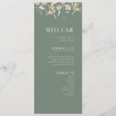 Programme de mariage fleur sauvage Sage Deco (Devant)