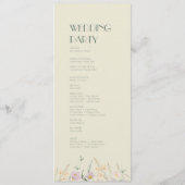 Programme de mariage fleur sauvage Sage Deco (Dos)