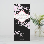 Programme de mariage - Fleurs de cerises noires et (Debout devant)