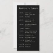 Programme de mariage - Fleurs modernes avec un coe (Dos)