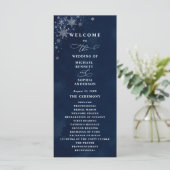 Programme de Mariage Flocons de Neige de Minuit (Debout devant)