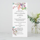 Programme de mariage floral à fleurs de cerisier r (Debout devant)