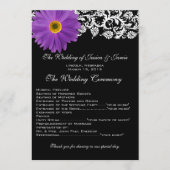 Programme de mariage floral à marguerite de Gerber (Devant)