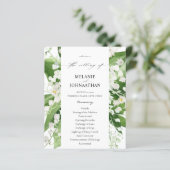 Programme de mariage floral au muguet de budget (Debout devant)
