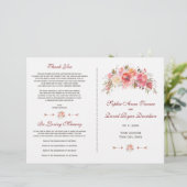 Programme de mariage floral aux bois de cerf Burgu (Debout devant)
