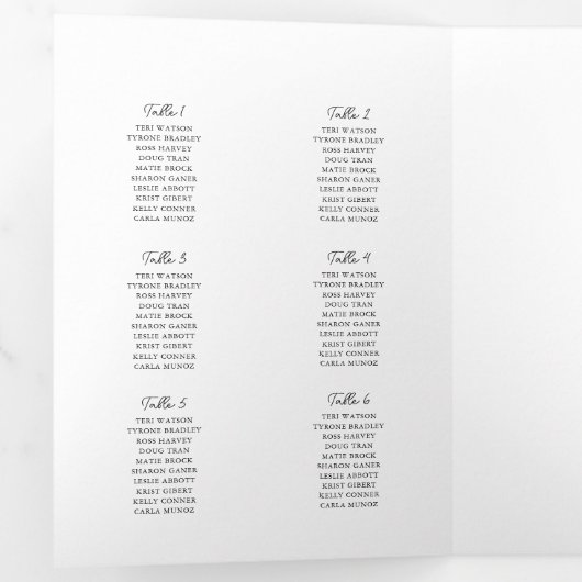 Programme de mariage floral blanc et jaune Calendr (Intérieur en premier)