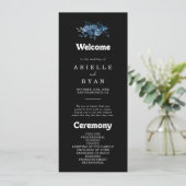 Programme de mariage floral bleu de la Royal Navy (Debout devant)