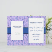 Programme de mariage floral bleu et Lilac (Debout devant)