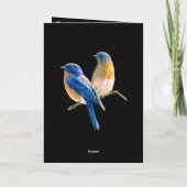 Programme de mariage floral botanique et oiseaux b (Dos)
