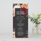 Programme de mariage floral Bourgogne (Debout devant)