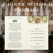 Programme de mariage floral catholique