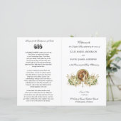 Programme de mariage floral catholique (Debout devant)