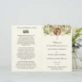 Programme de mariage floral catholique (Debout devant)