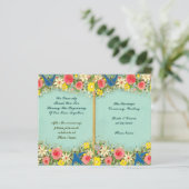 programme de mariage floral coloré (Debout devant)