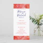 Programme de mariage floral de la marine corallien (Debout devant)