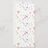 Programme de mariage floral élégant (Dos)