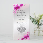 Programme de mariage floral élégant Fleurs d'orchi (Debout devant)