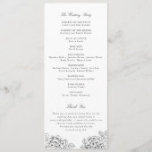 Programme de mariage Floral Elegant Hydrangea Cres (Dos)