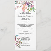 Programme de mariage floral en fleurs de cerises r (Devant)