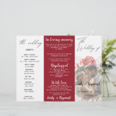 Programme de mariage floral en terre cuite Bourgog (Debout devant)