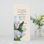 Programme de mariage floral Fleurs de lys calla (Debout devant)