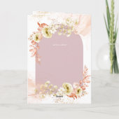Programme de mariage floral hispanique 4 pages Bil (Dos)