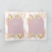 Programme de mariage floral hispanique 4 pages Bil (Intérieur)