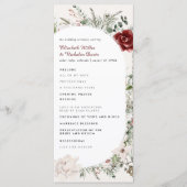 Programme de mariage floral hivernal | Épicéa & De (Devant)