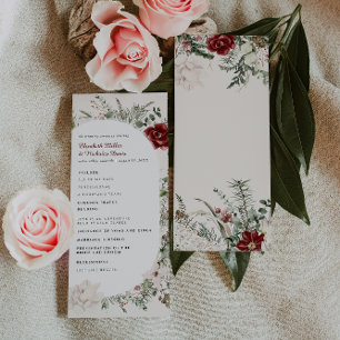 Programme de mariage floral hivernal Épicéa & De