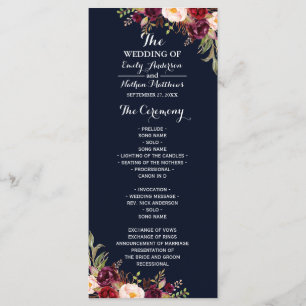 Programme de mariage floral marine Bourgogne