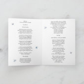 Programme de mariage floral moderne Blue Hydrangea (Intérieur)