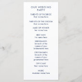 Programme de mariage floral moderne Blush Pink et