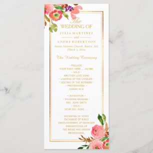 Programme de mariage floral PixDezines