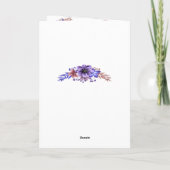 Programme De Mariage Floral Purple Et Blue Waterco (Dos)
